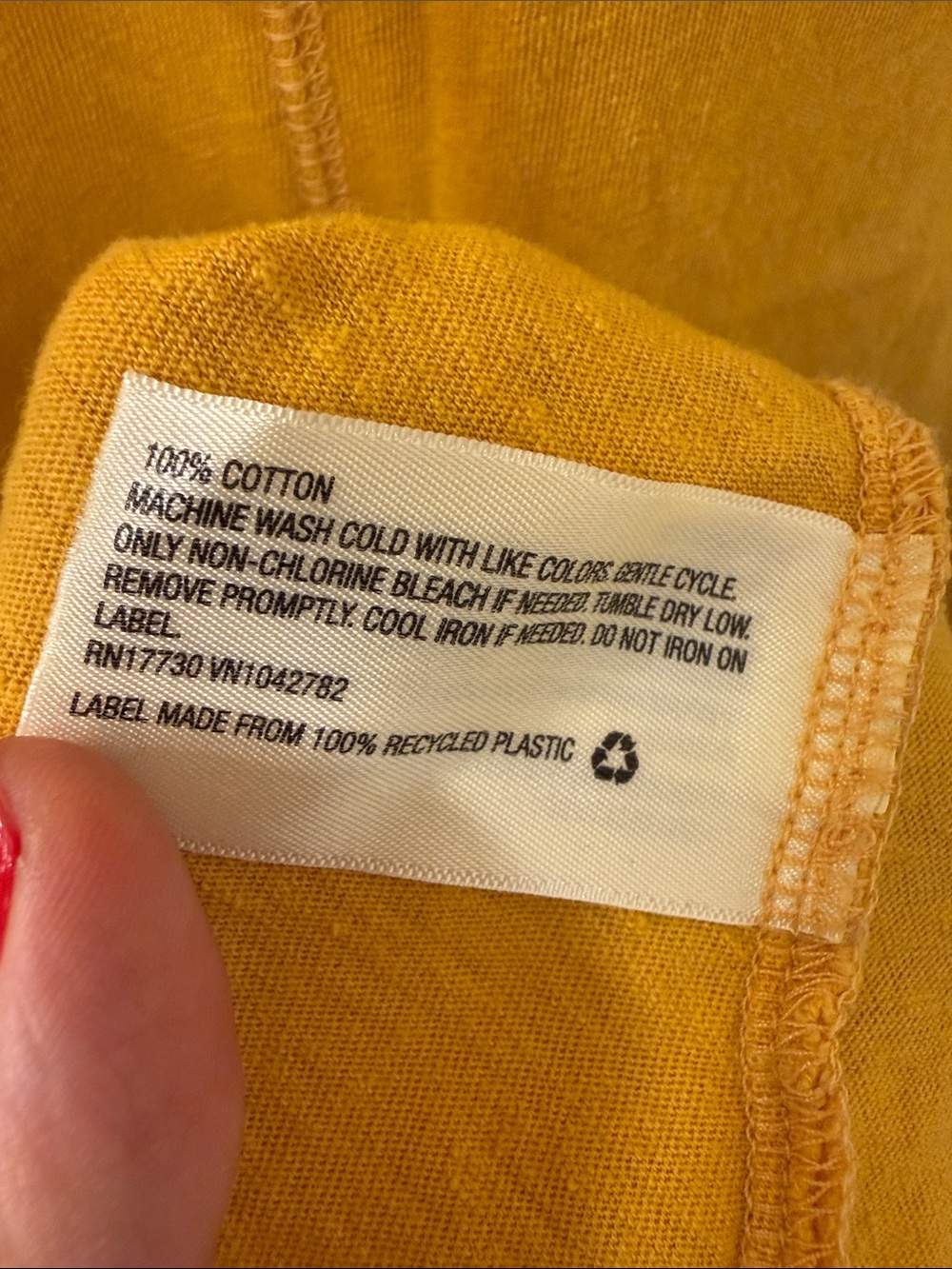 Universal Thread Mustard Yellow Tee Dress - Picture 4 of 4